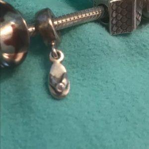 EUC Pandora flip flop dangle charm